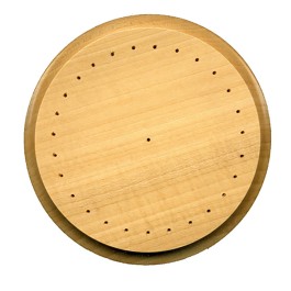 Socles en bois verni pour drapeaux de table institutionnels