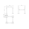 Etrier modulable en acier Ø 60cm