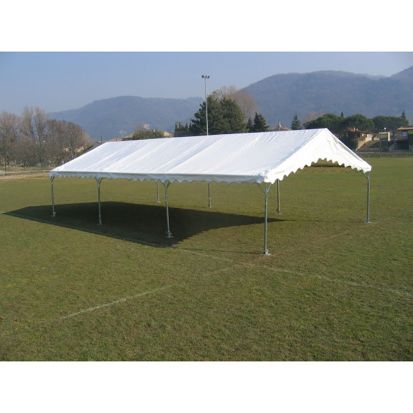 Tente de réception Plein Air (5x12m) 60m² - toit + armature - avec registre  de sécurité