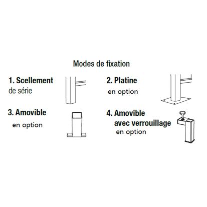 Barrière de ville en acier CHATELET