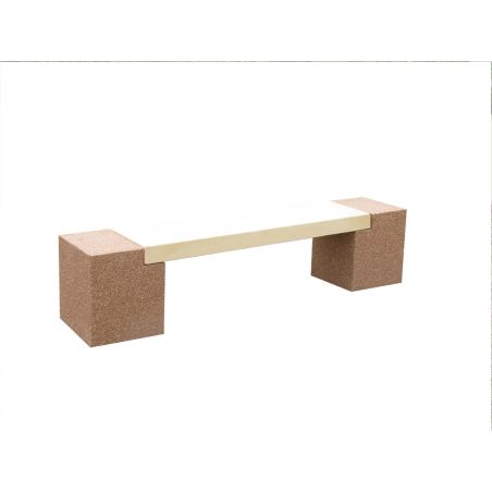 Banquette PEUPLIER 206 cm en béton