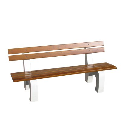 Banc PLATANE 180 cm en bois et pied béton