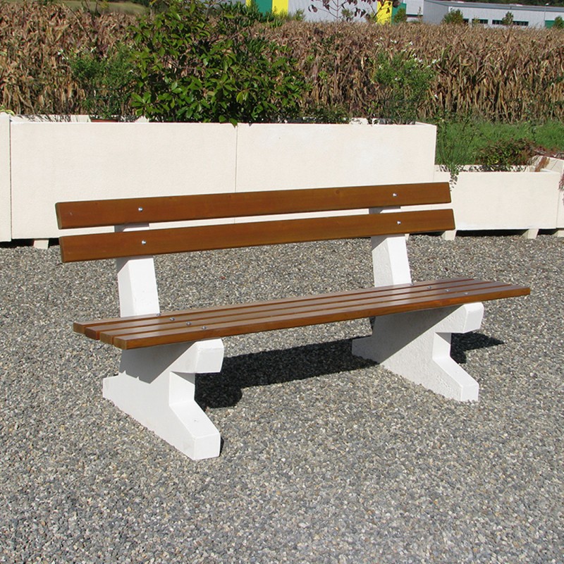 Table de 180 cm et 2 bancs pliants avec dossier en bois | Mobeventpro