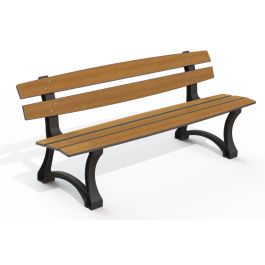 Banc Compact et pied fonte RICHELIEU 180cm