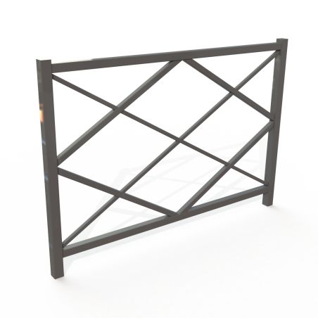 Barrière de ville en acier LOSANGE