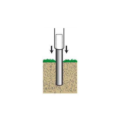 Mâts standards - En aluminium laqué blanc Hauteur 6 m