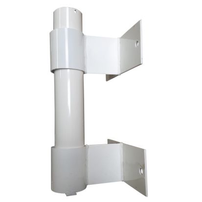 Supports muraux en acier laqué blanc ou couleur pour mât Ø 60 mm