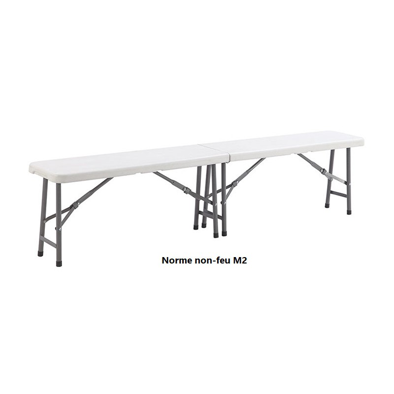 Ensemble tables et bancs pliante en polypro - Promotion Top Équip