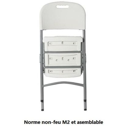 Chaise pliante en polypropylène FESTICHAISE non feu M2