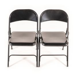 Chaise pliante métallique assemblable METALCHAIR