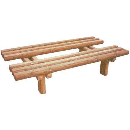 Banquette double VIEUX PORT 200cm en bois