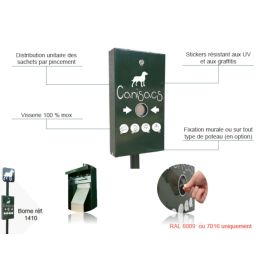 Distributeur mural de 500 sachets CANISACS