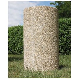 Corbeille ronde en béton ECO 82l.