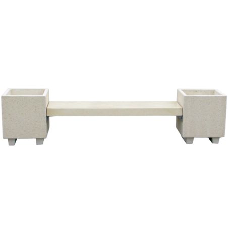 Banquette-jardinière ACAJOU 244 cm en béton