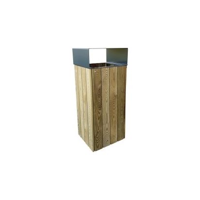 Poubelle Wood City 80 litres