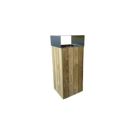 Poubelle Wood City 80 litres