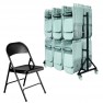 Chaises pliantes EUROP + 1 chariot
