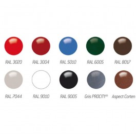 Banc extérieur en plastique recyclé SILAOS PROCITY