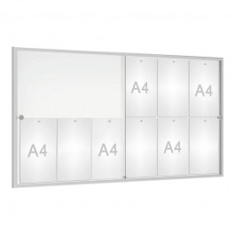 Vitrine coulissante anodisée RÉFÉRENCE Procity