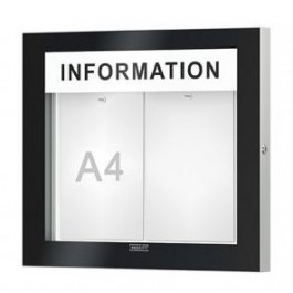 Vitrine épaisseur 54 mm + bandeau titre EDGE Procity