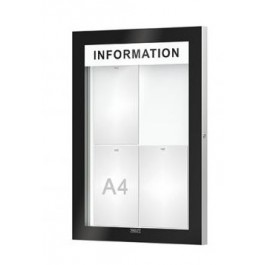 Vitrine épaisseur 54 mm + bandeau titre EDGE Procity