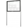 Vitrine sur poteaux épaisseur 80 mm EDGE Procity