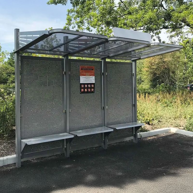 Abri bus en métal avec bardages acier PROCITY